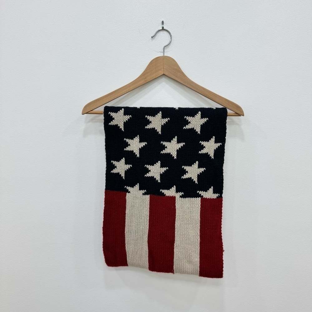 Vintage Cupcake American Flag Scarf Americana Freedom Patriotic July4 infinity